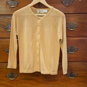 Talbots Beige Cardigan Sweater